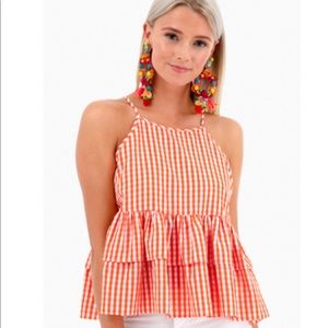 EUC After Market Aliyah Gingham Blouse